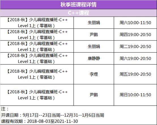 今晚八点，学而思编程秋季课正式开售！