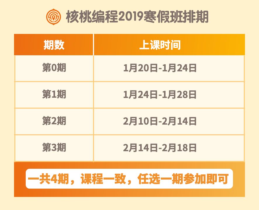 【倒计时】2019寒假编程班开抢啦！0期班即将满额关班了！