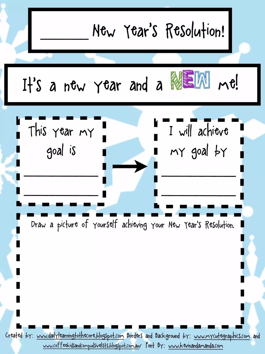 如何和孩子一起制定新年计划？这些模板让目标更容易实现！